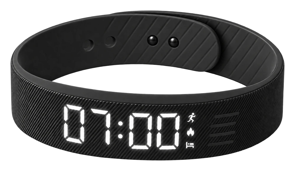 Aubéa vibrating alarm bracelet, Black colour